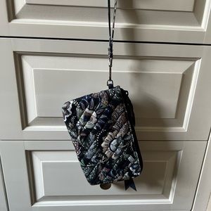 Vera Bradley Large Wristlet in Java Navy Camo Pattern